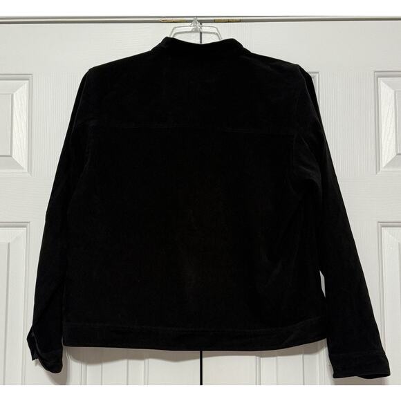 Vintage Y2K Christopher & Banks Black Trucker-Style Jacket, Size XL - Picture 2 of 3